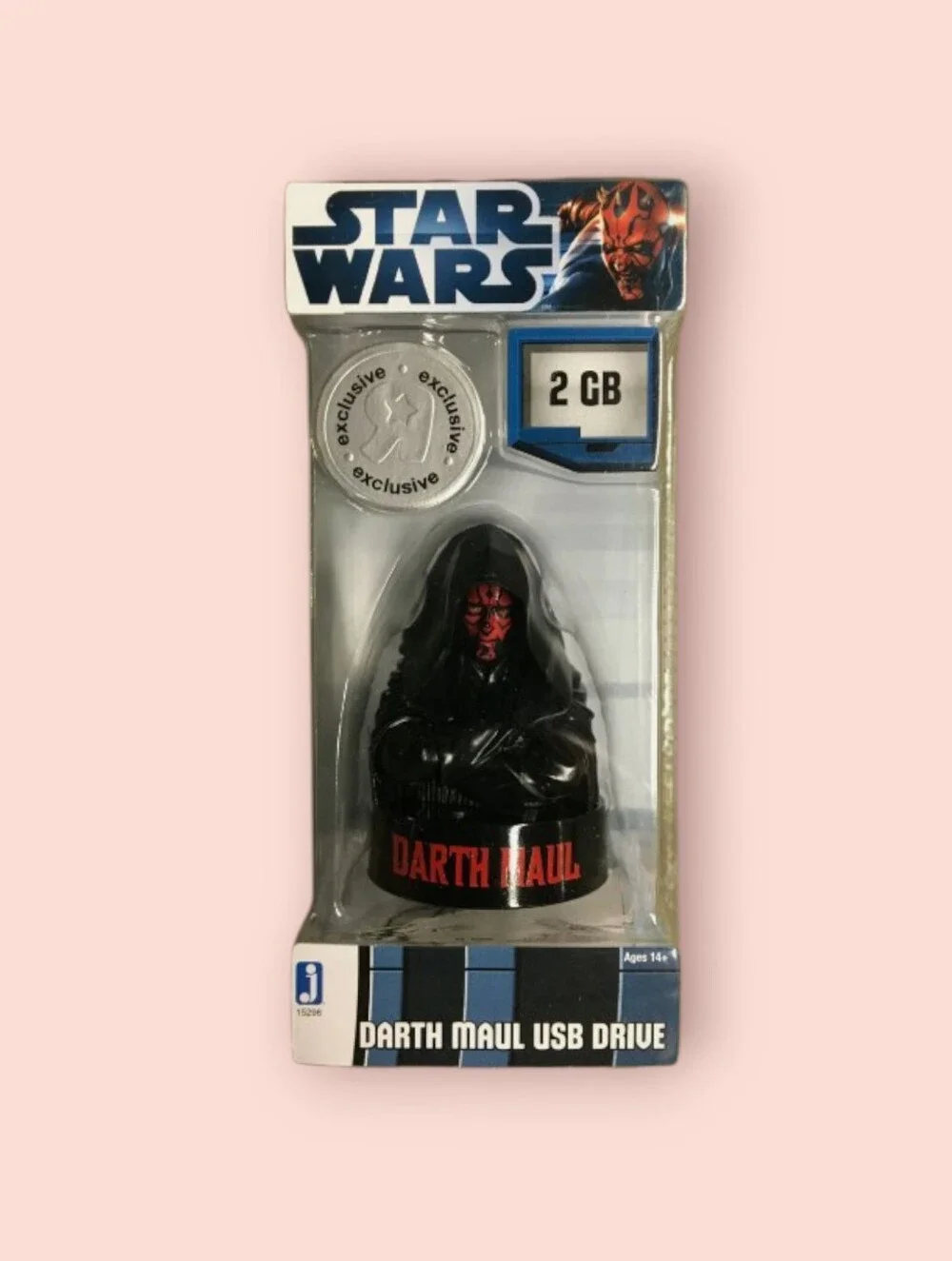 (NIB) *TOYS R US EXCLUSIVE* Star Wars® Darth Maul USB Flash Drive - 2 GB